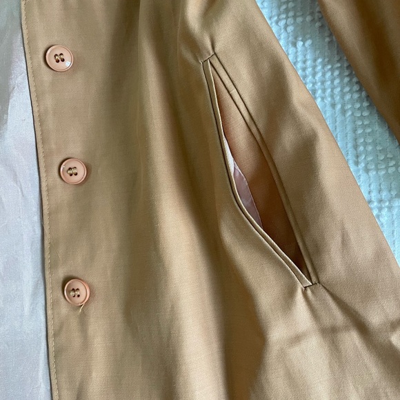 Vintage Sears Camel A-Line Trench Coat - Picture 7 of 10
